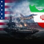 This image illustrates the rising tensions between United States and Iran with visuals of airstrikes, fighter jets, and missile launches. It represents the ongoing developments in the US Iran War Latest Update and highlights the global attention on the Middle East conflict.