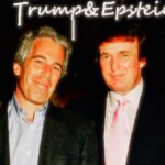 Photo of Donald Trump and Jeffrey Epstein standing together at a social event often discussed in reports about trump in epstein files