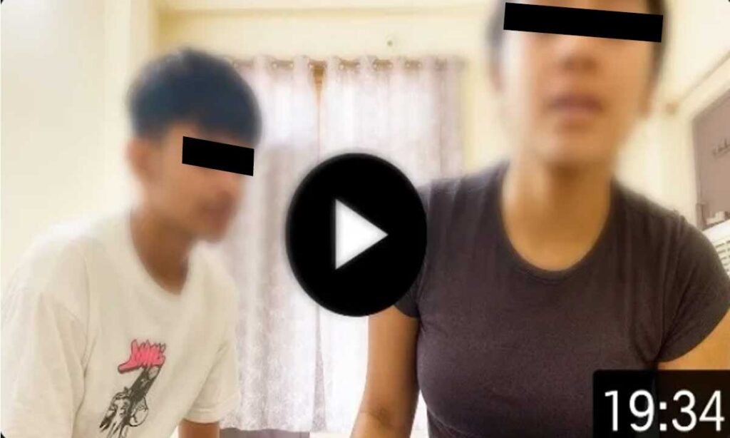 Thumbnail style image representing 19 Minutes 34 Seconds Viral Video trend with blurred video player and social media icons